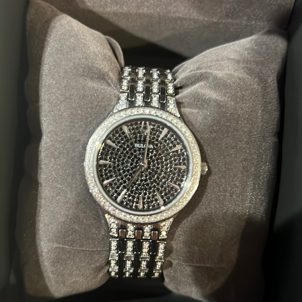 Bulova Womens Phantom Watch with Swarovski Crystals